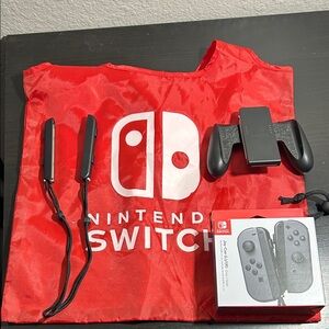Nintendo Switch Joy Con and accessories bundle.